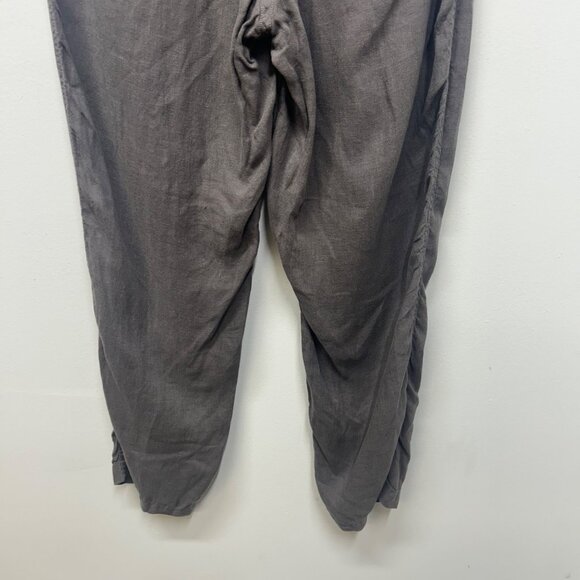 Rachel Roy Womens Linen Drawstring Jogger Pants With Front & Back Pockets Gray S - Picture 7 of 8
